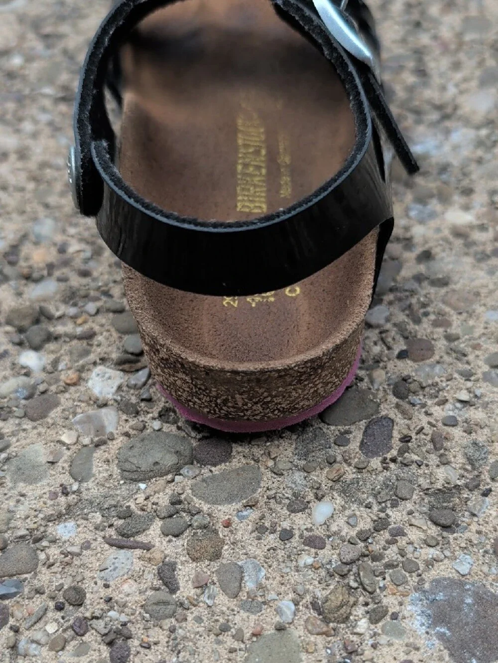 Birkenstock Kids Rio Black Patent Sandals
